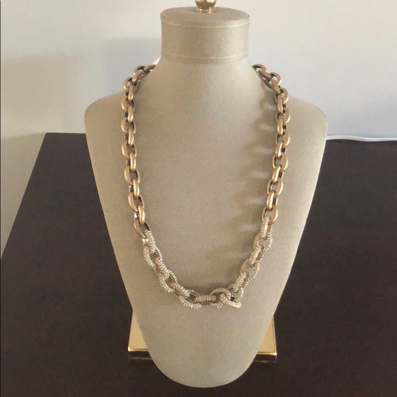 Pre Jcrew Pave Link Necklace | Poshmark